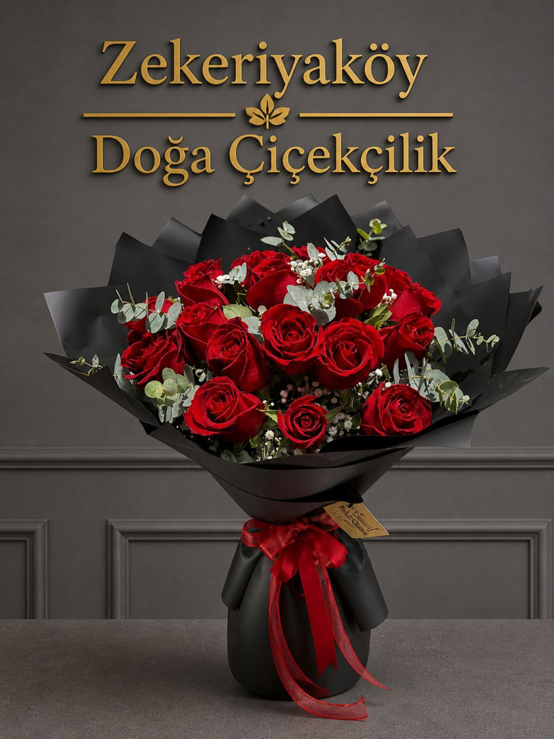 Kırmızı gül buketi 