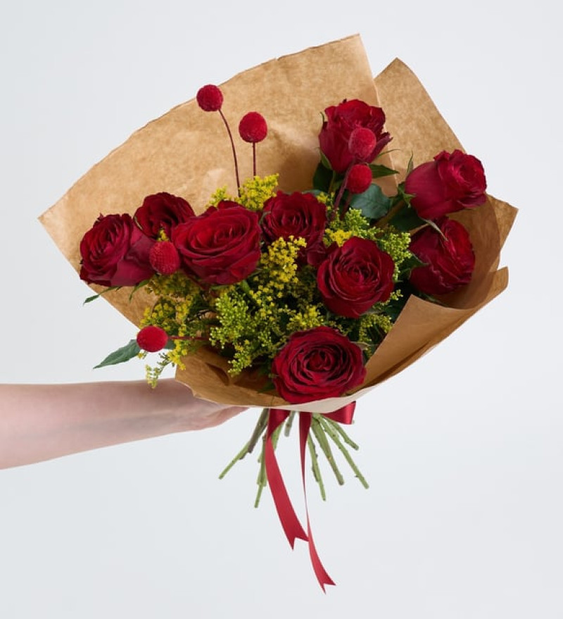 Kraft Bukette Kırmızı Güller